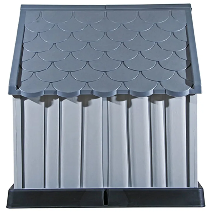 Niche pour chiens Gris 92x87x91 cm Plastique - 5