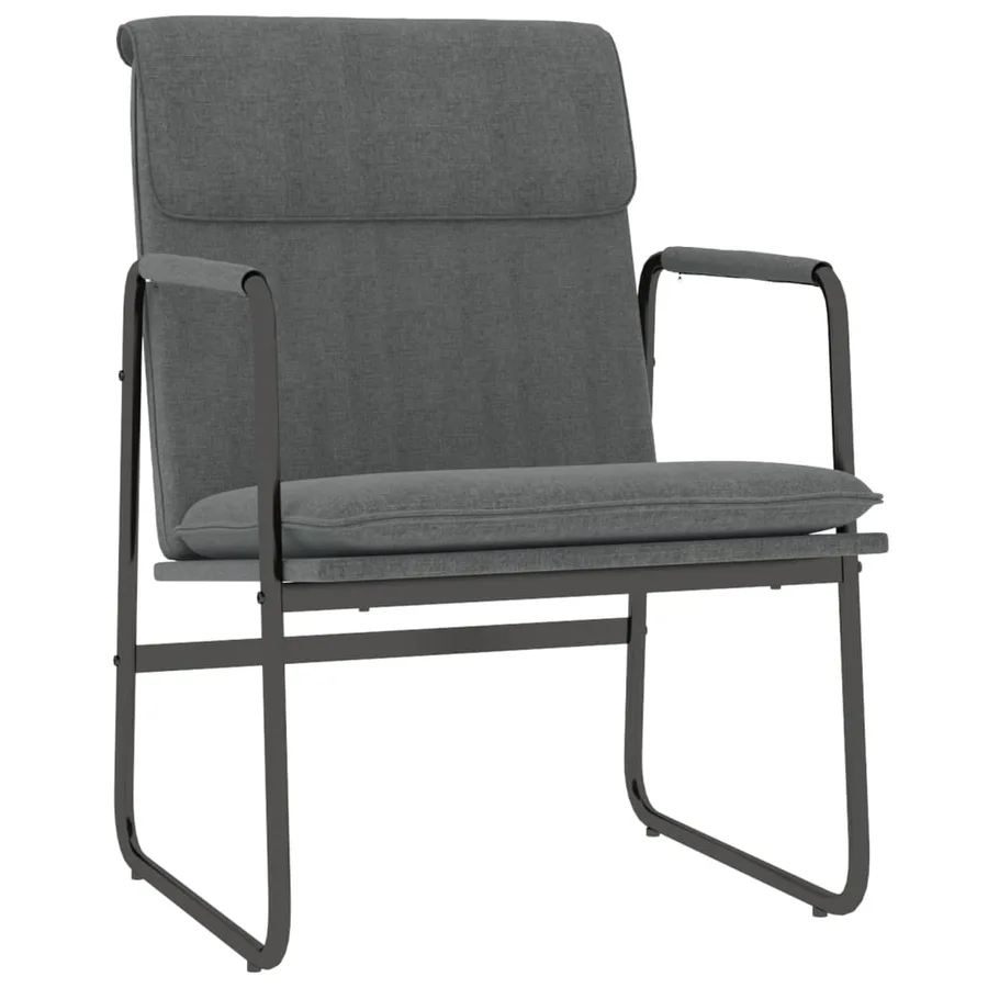 Chaise longue Gris foncé 55x64x80 cm Tissu - 2
