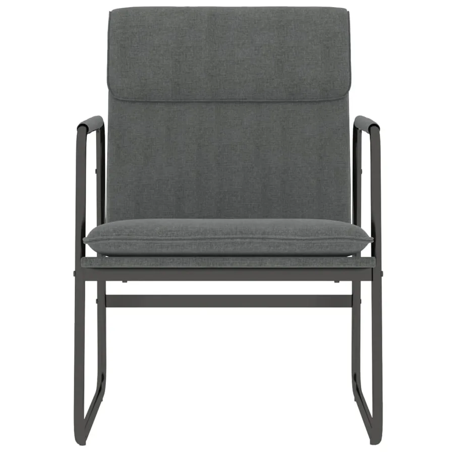 Chaise longue Gris foncé 55x64x80 cm Tissu - 3