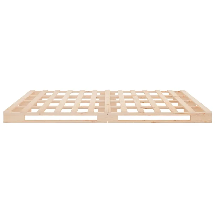 Lit de palette 140x190 cm bois de pin massif - 6
