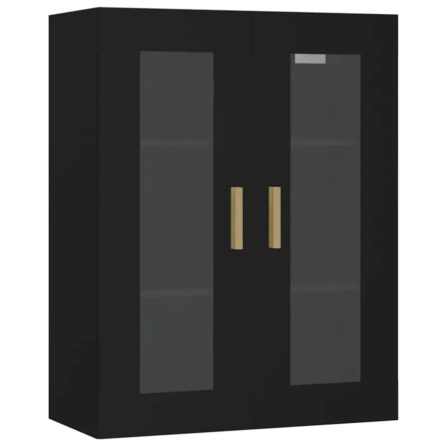 Armoire murale suspendue Noir 69,5x34x90 cm - 2