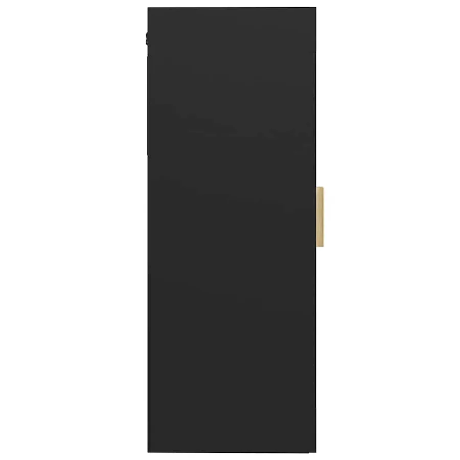 Armoire murale suspendue Noir 69,5x34x90 cm - 4