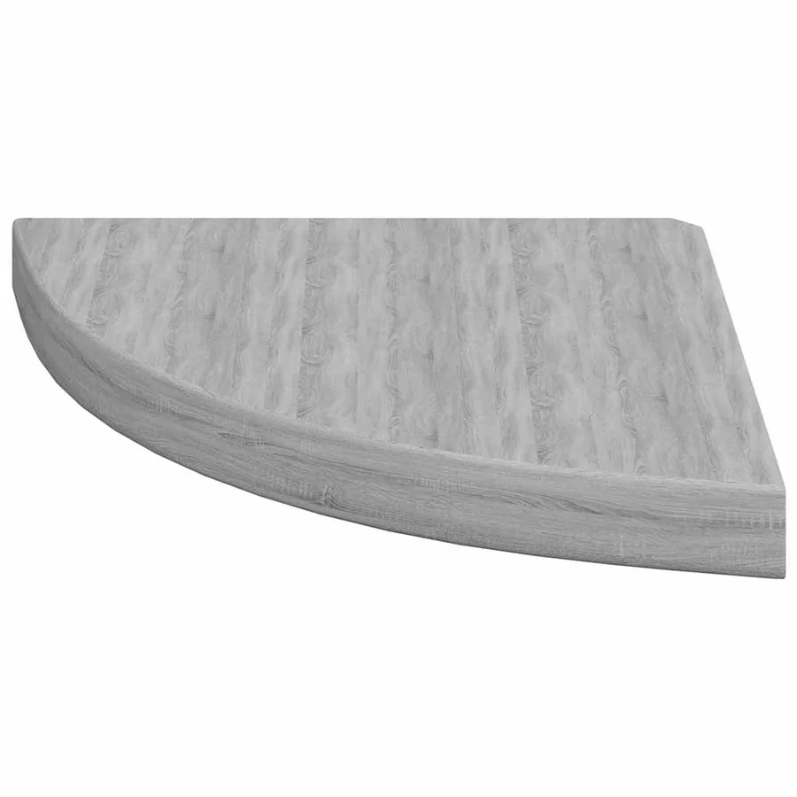 Étagère d'angle murale Gris béton 35x35x3,8 cm MDF - 5