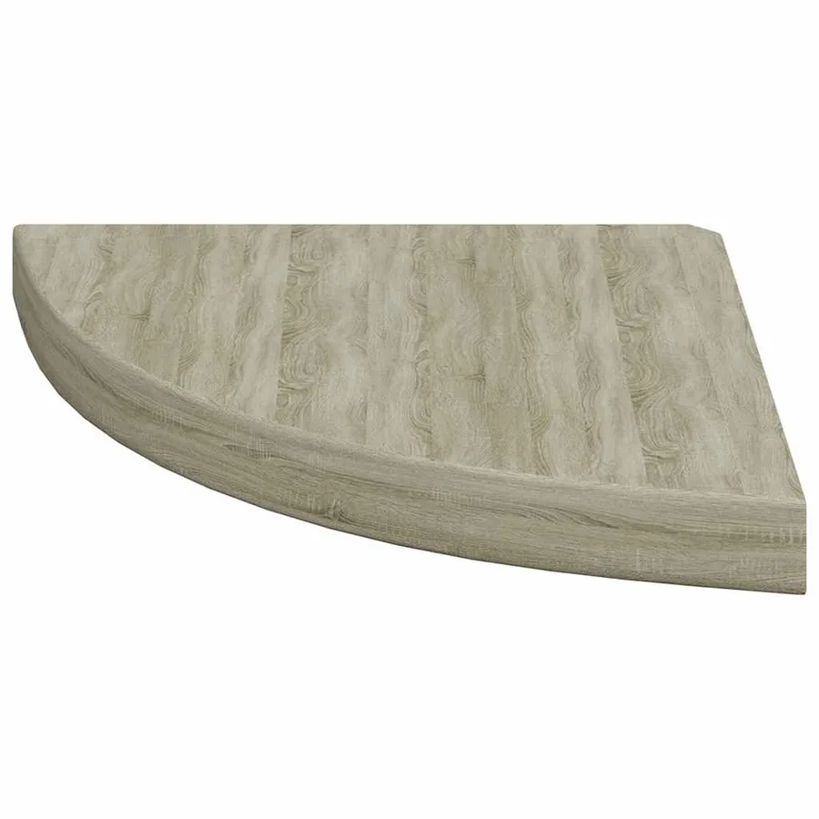 Étagères d'angle flottantes 2 pcs chêne 35x35x3,8 cm MDF - 6