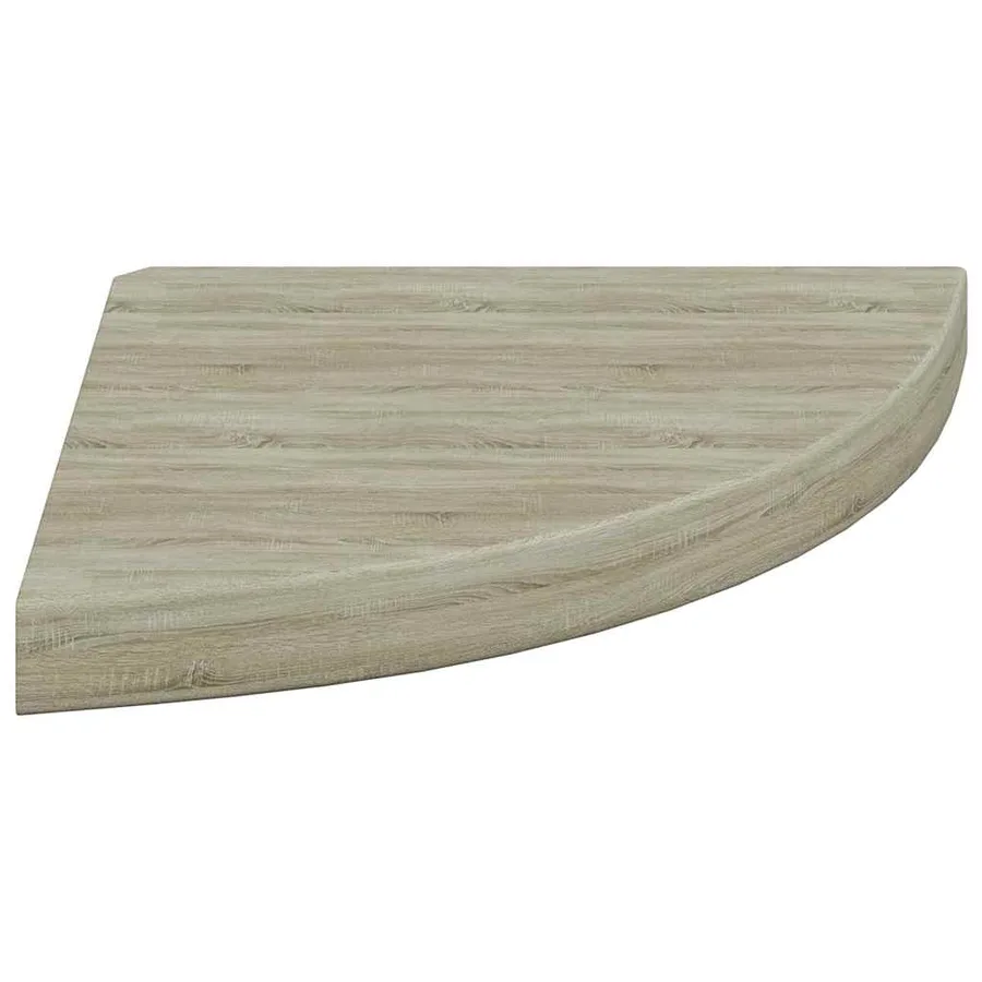 Étagères d'angle flottantes 2 pcs chêne 35x35x3,8 cm MDF - 7