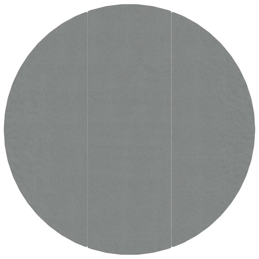 Bâche de piscine gris clair Ø396 cm géotextile polyester - 3