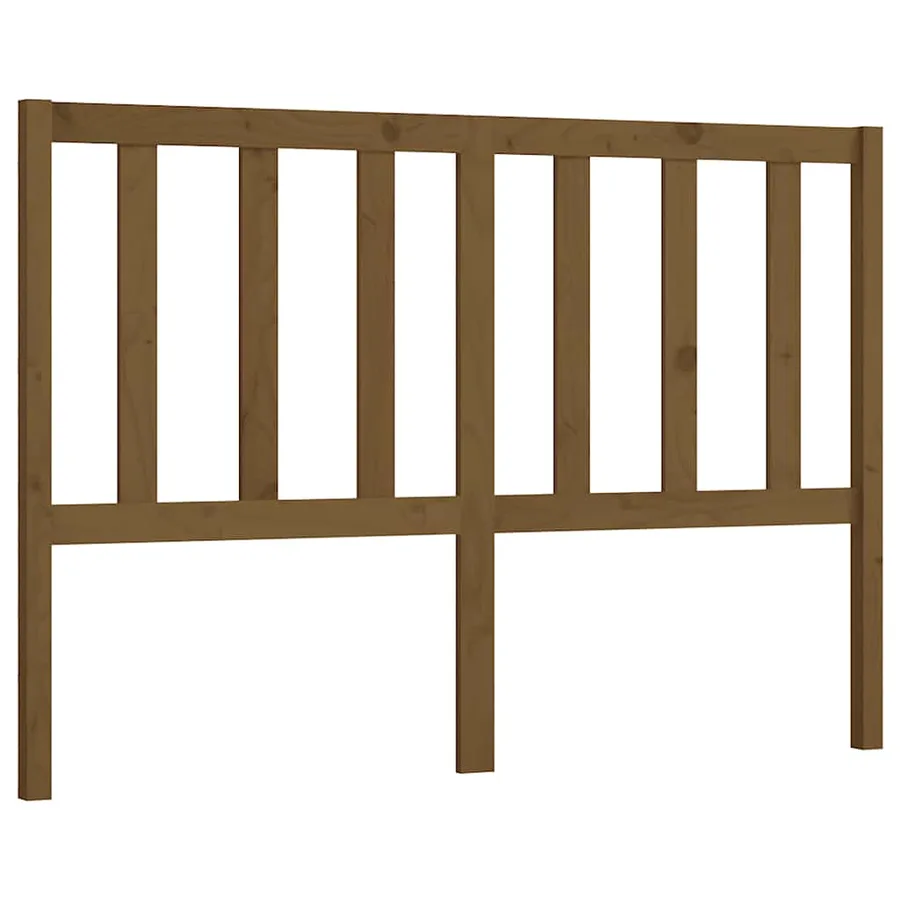 Tête de lit Marron miel 141x4x100 cm Bois massif de pin - 2