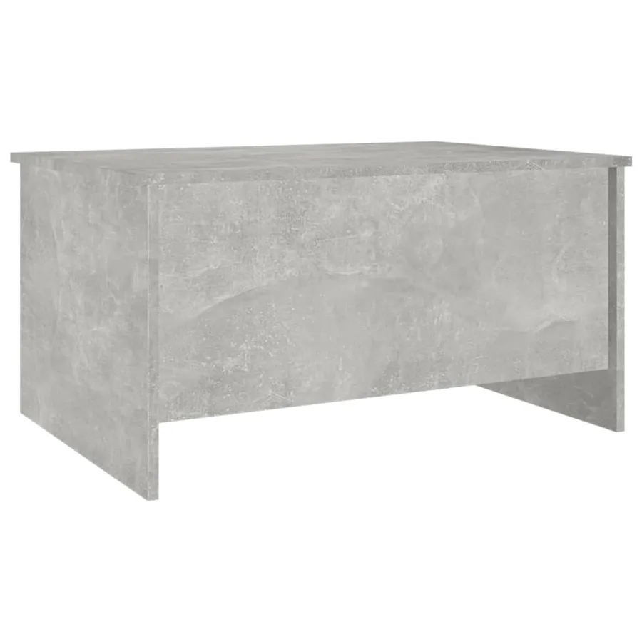 Table basse gris béton 80x55,5x41,5 cm bois d'ingénierie - 3