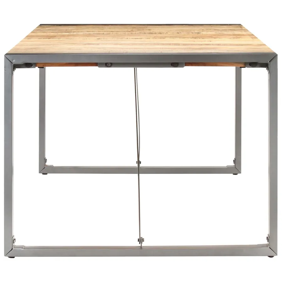 Table à manger 180x90x75 cm bois de manguier massif brut - 3