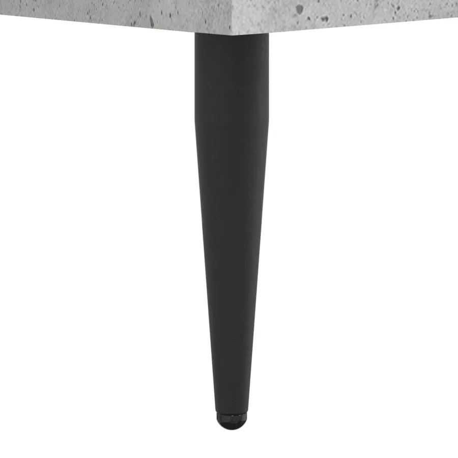 Cadre de lit sans matelas gris béton 75x190 cm - 8