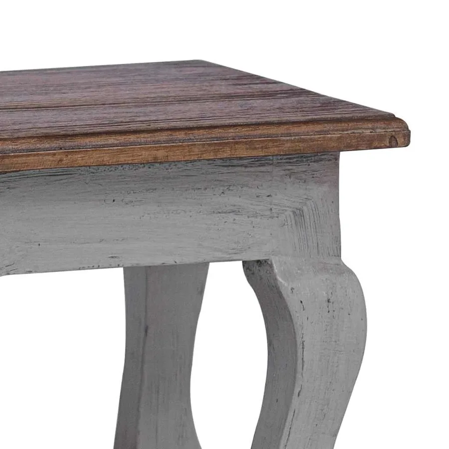 Ensemble de tables gigognes 3 pcs bois d'acajou massif - 13