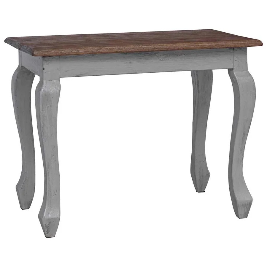Ensemble de tables gigognes 3 pcs bois d'acajou massif - 5