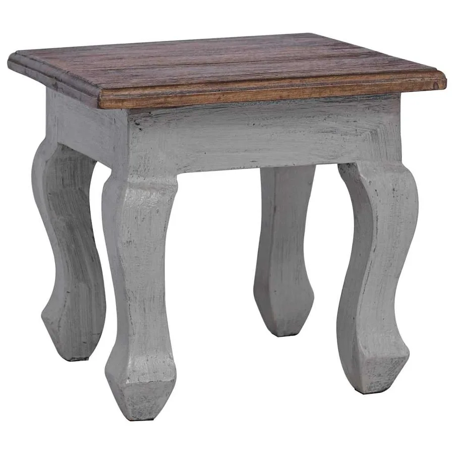 Ensemble de tables gigognes 3 pcs bois d'acajou massif - 7