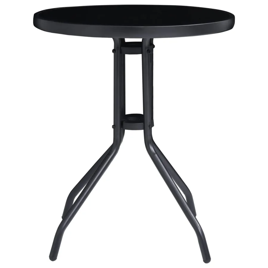 Ensemble de bistro 3 pcs noir et anthracite - 3