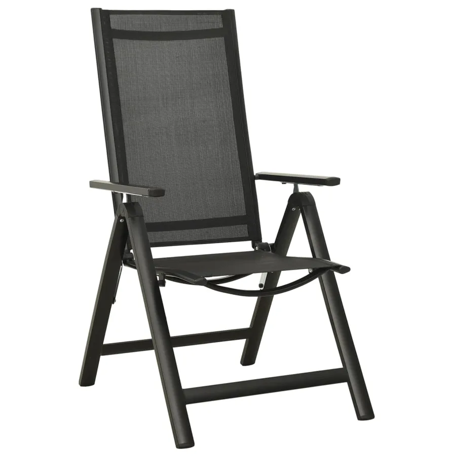 Ensemble de bistro 3 pcs noir et anthracite - 4