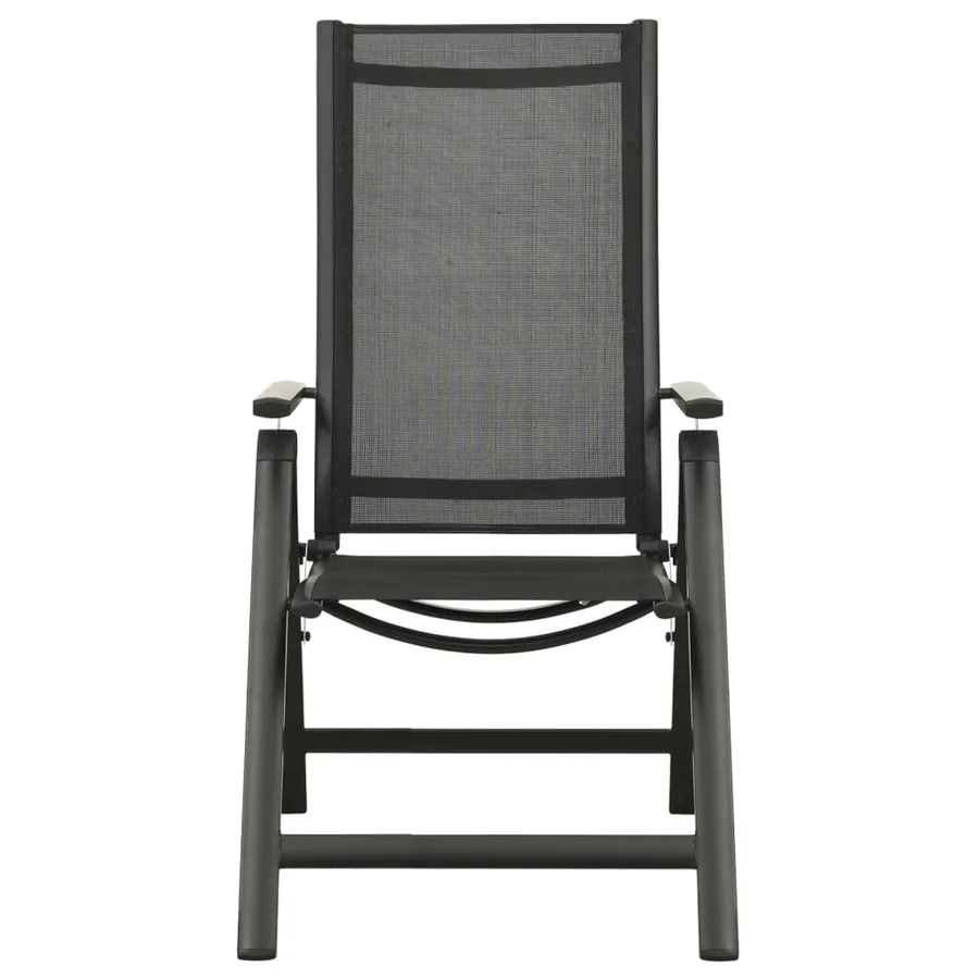 Ensemble de bistro 3 pcs noir et anthracite - 5