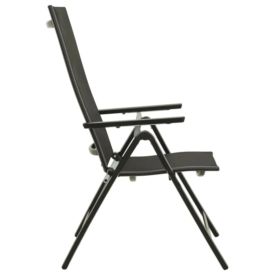 Ensemble de bistro 3 pcs noir et anthracite - 6
