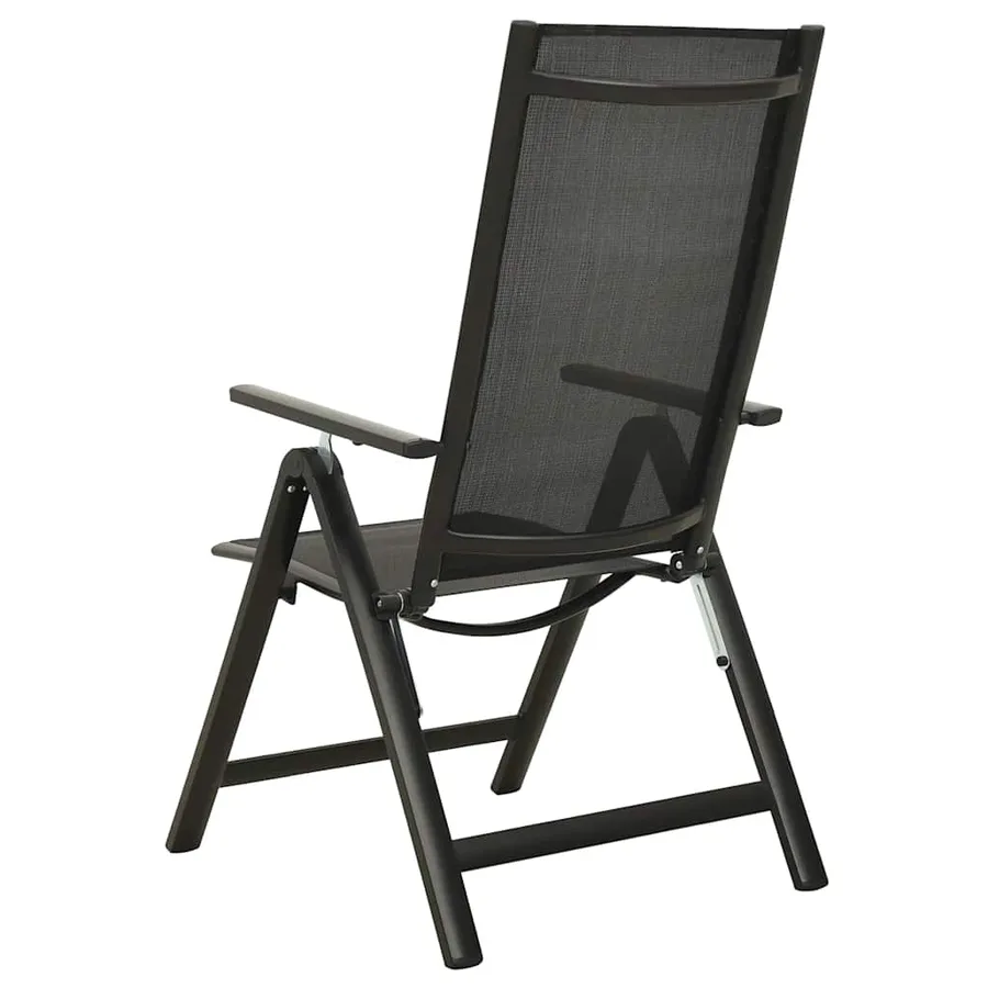 Ensemble de bistro 3 pcs noir et anthracite - 7