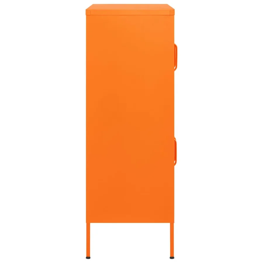 Armoire de rangement Orange 80x35x101,5 cm Acier - 4