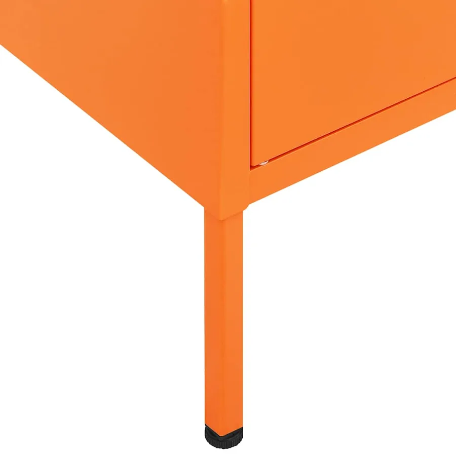 Armoire de rangement Orange 80x35x101,5 cm Acier - 8