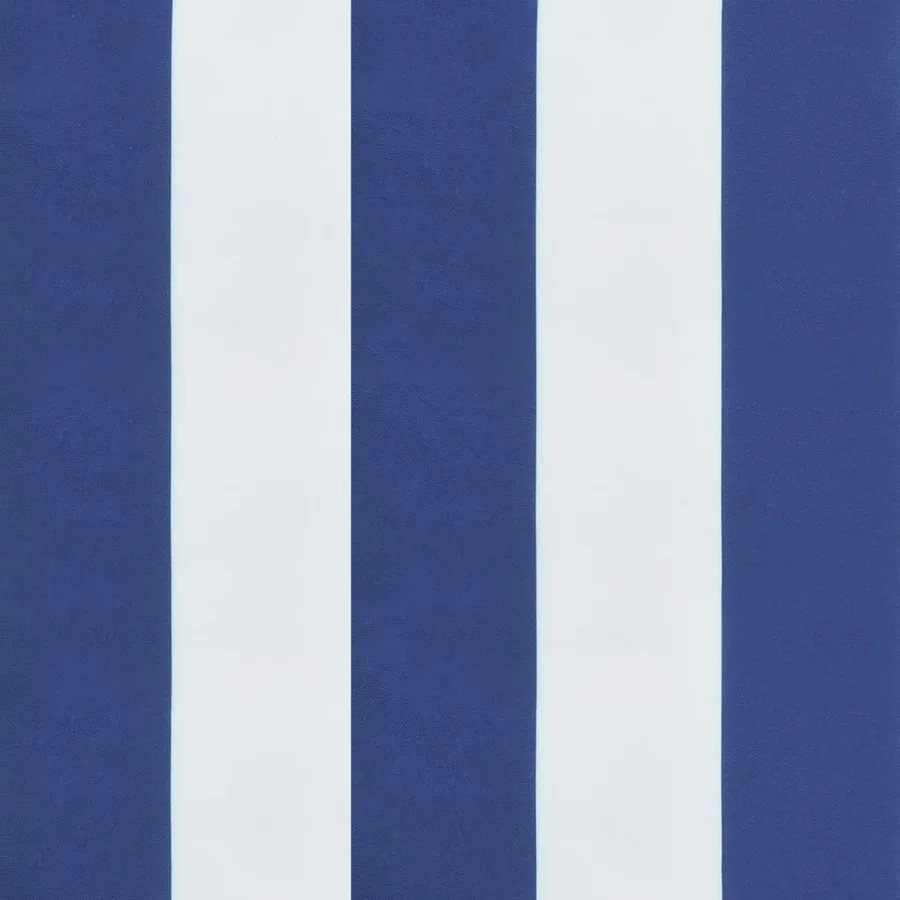 Coussins de palette lot de 2 rayures bleues/blanches tissu - 8
