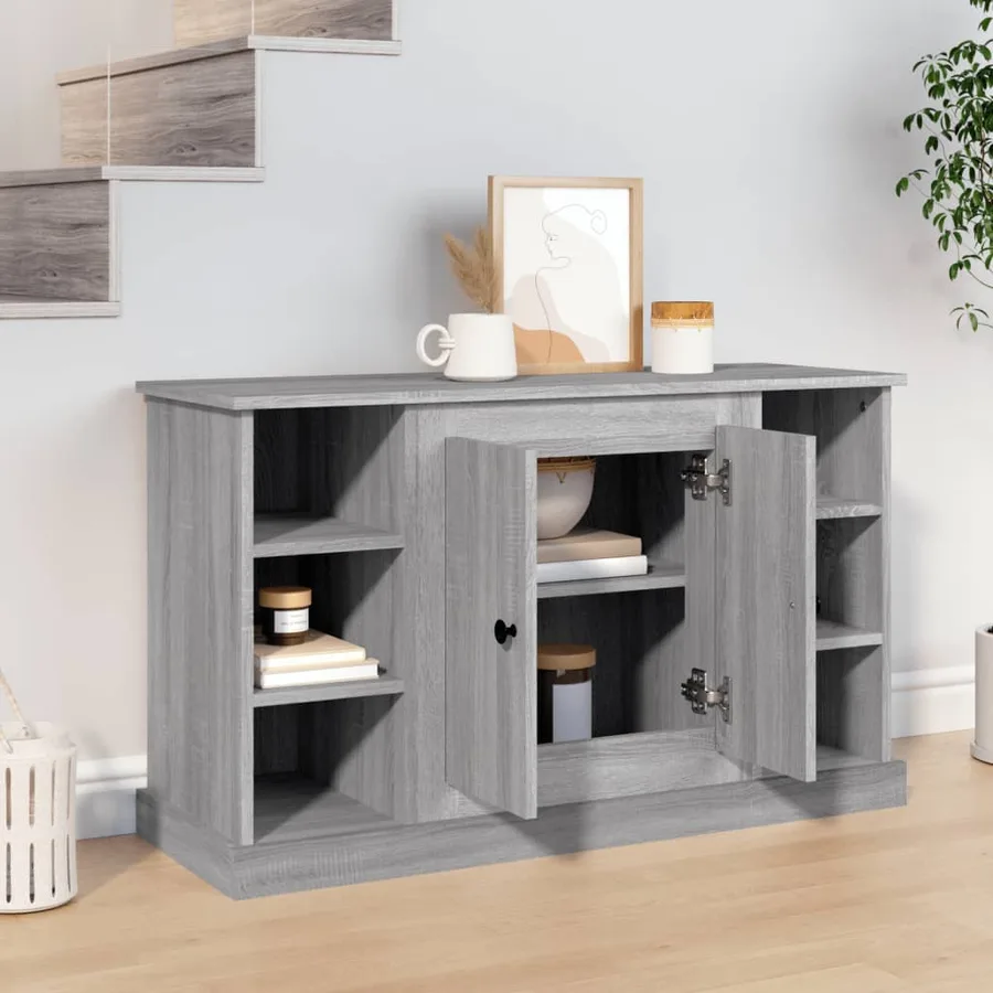 Buffet Sonoma gris 100x35,5x60 cm Bois d'ingénierie - 3