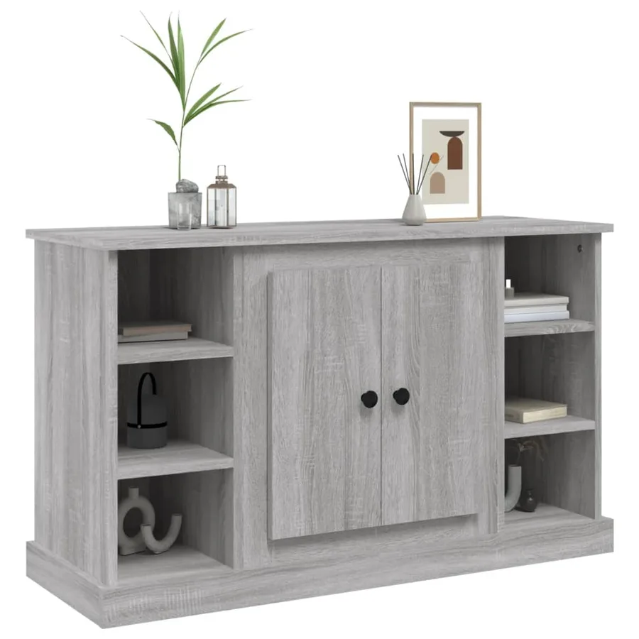 Buffet Sonoma gris 100x35,5x60 cm Bois d'ingénierie - 4