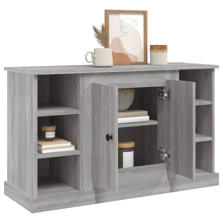 Buffet Sonoma gris 100x35,5x60 cm Bois d'ingénierie - 5