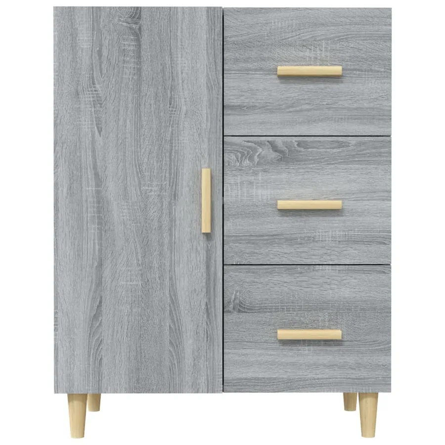 Buffet sonoma gris 69,5x34x90 cm bois d'ingénierie - 5
