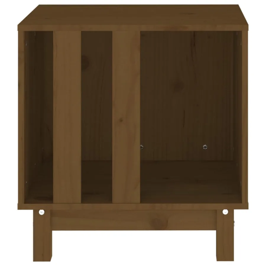 Niche pour chien Marron miel 50x40x52 cm Bois de pin massif - 4