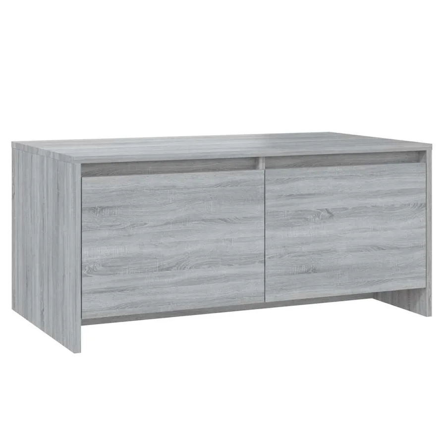 Table basse sonoma gris 90x50x41,5 cm bois d'ingénierie - 2