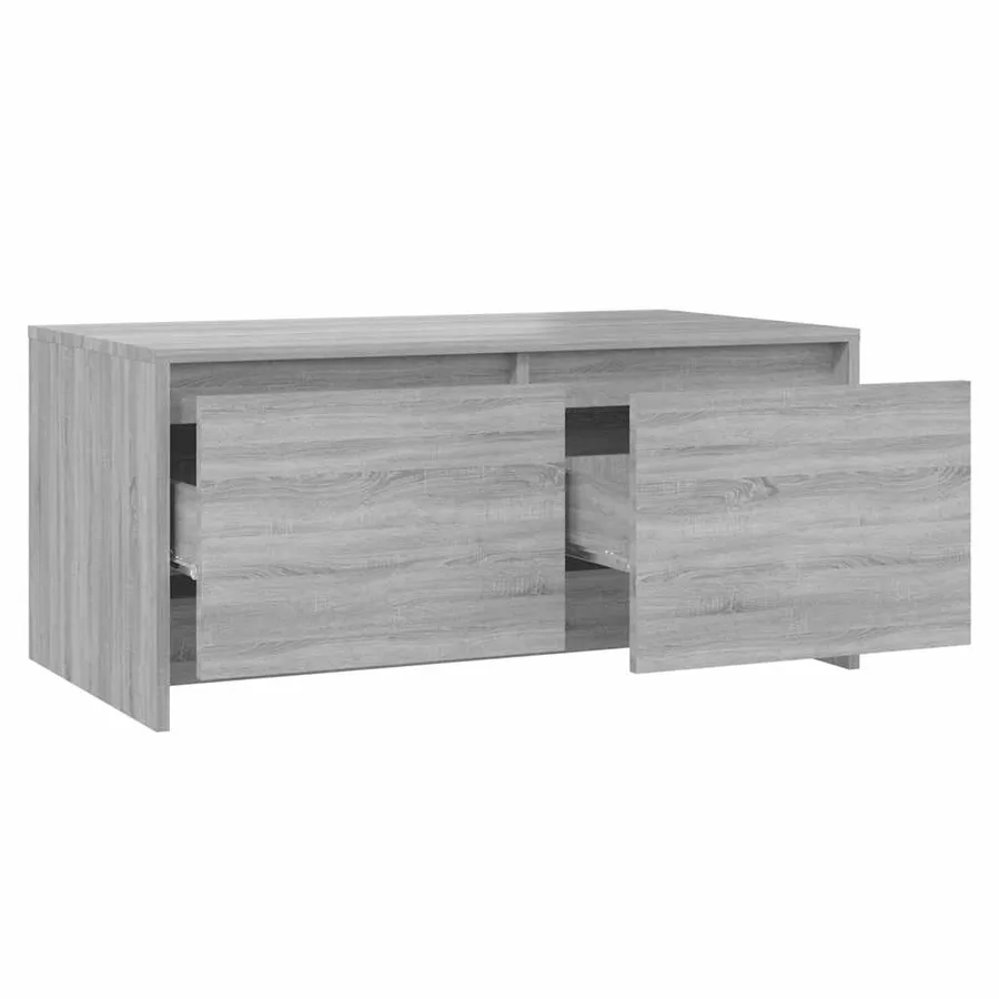 Table basse sonoma gris 90x50x41,5 cm bois d'ingénierie - 7