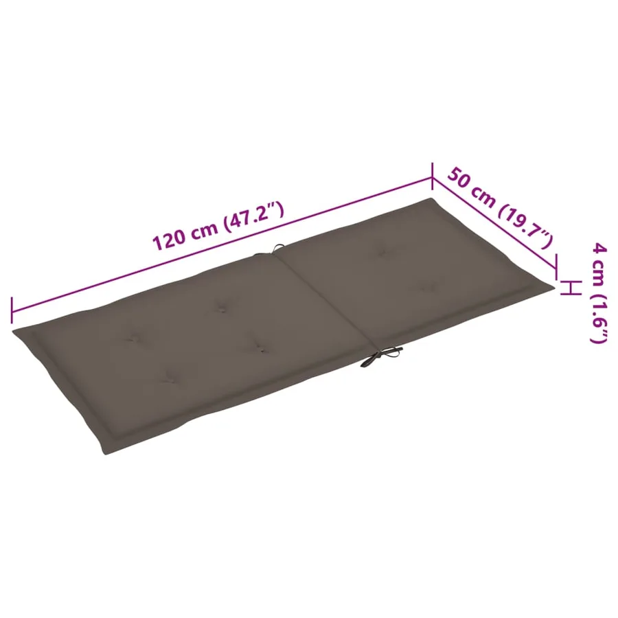 Chaise à bascule avec coussin Bambou - 9