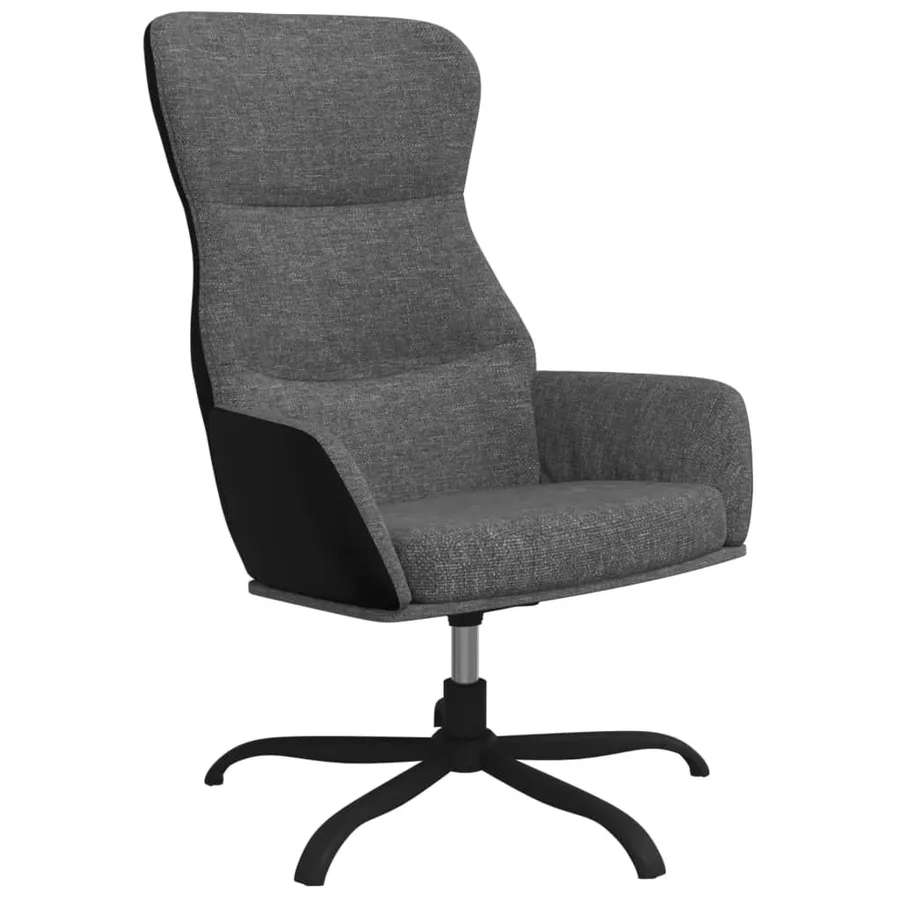 Chaise de relaxation Gris clair Tissu - 2