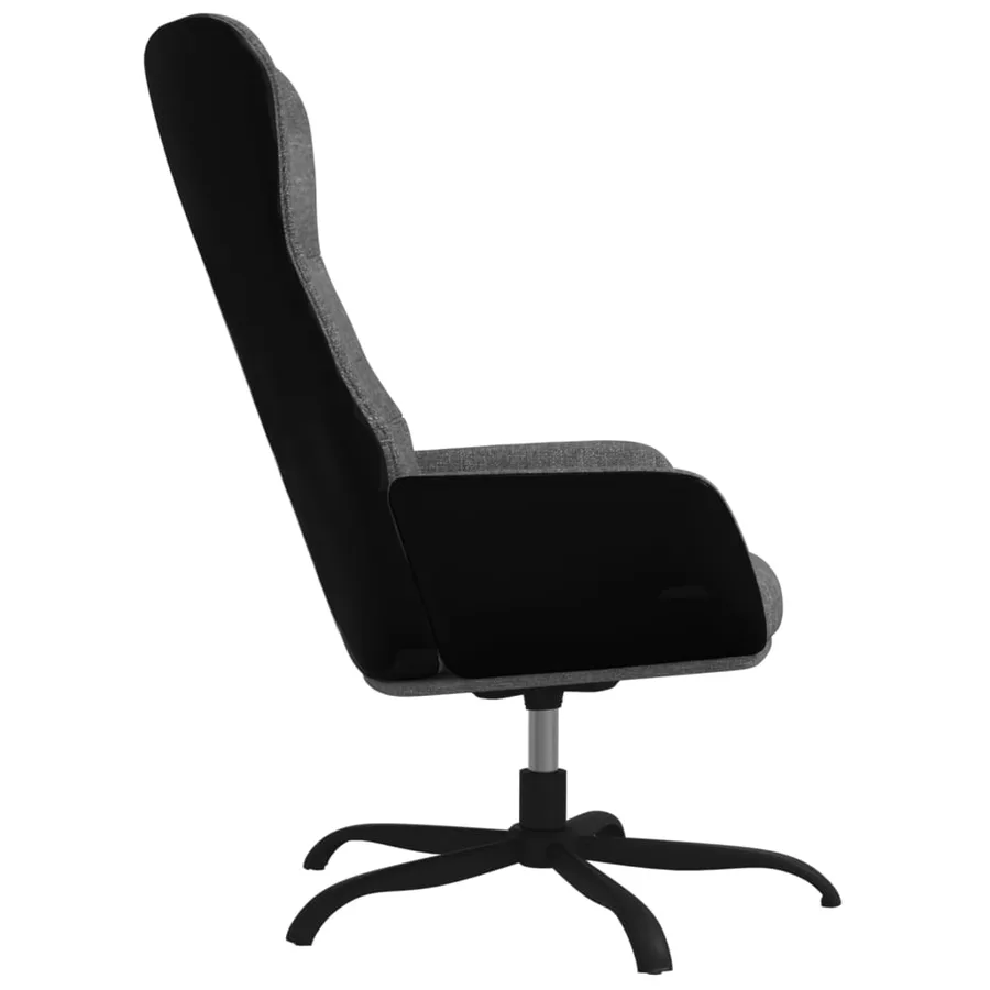 Chaise de relaxation Gris clair Tissu - 4