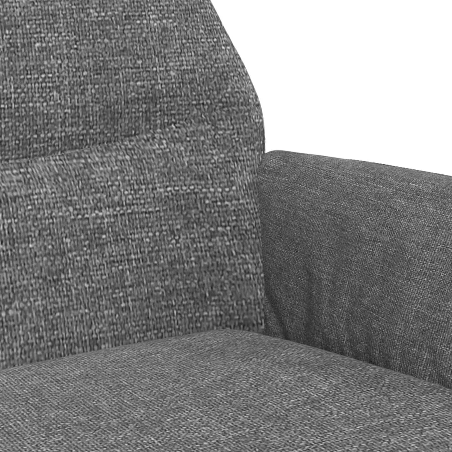 Chaise de relaxation Gris clair Tissu - 6
