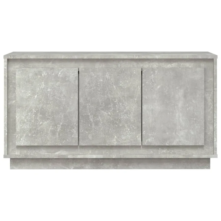 Buffet gris béton 102x35x55 cm bois d'ingénierie - 5