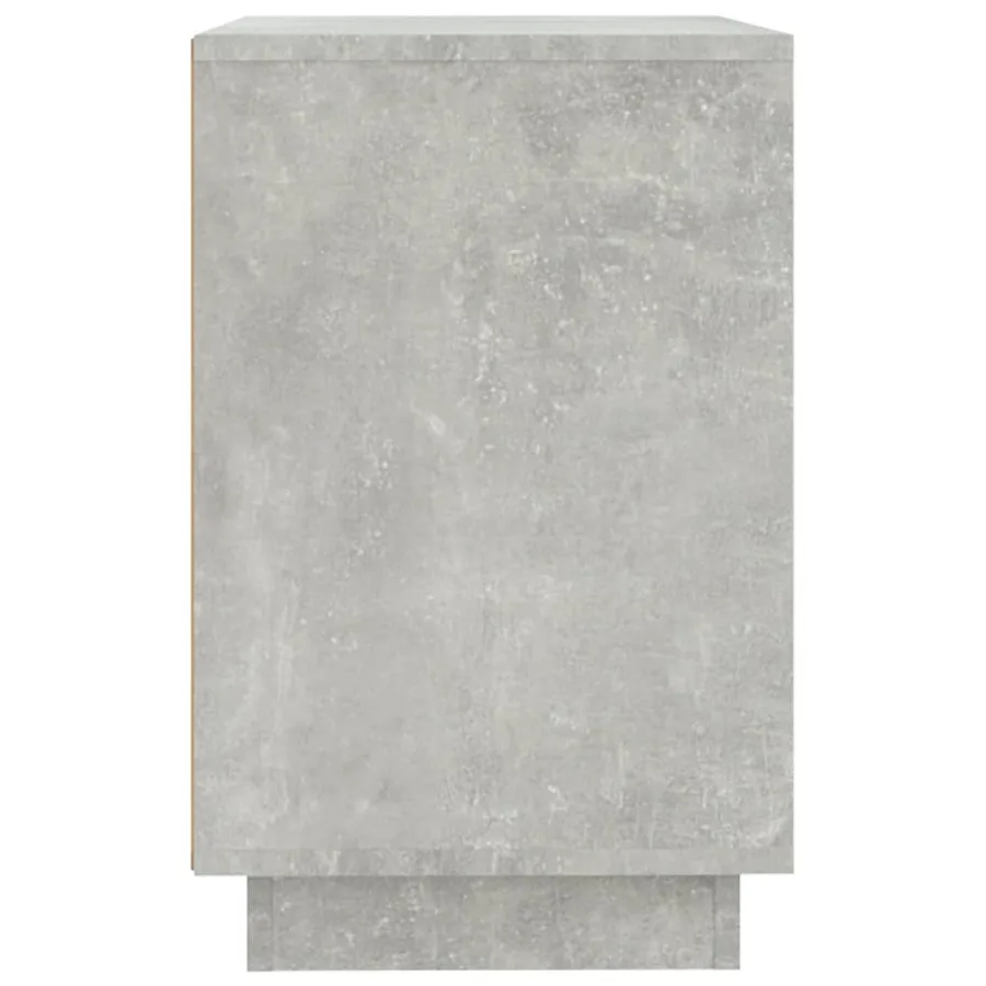 Buffet gris béton 102x35x55 cm bois d'ingénierie - 7