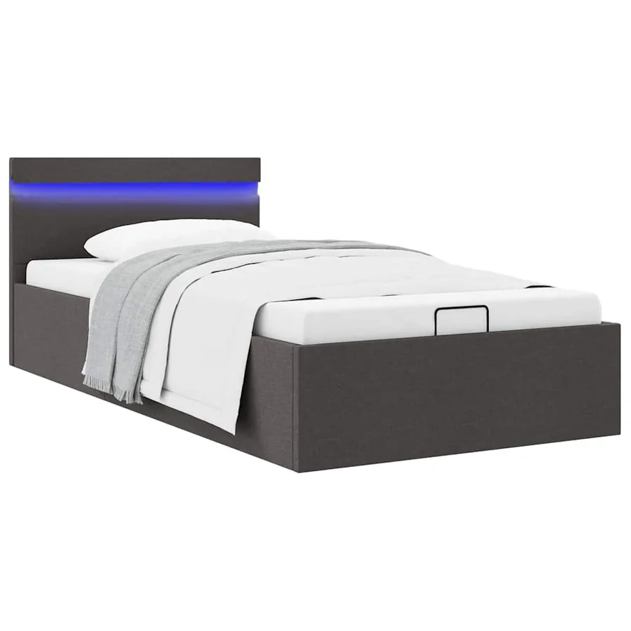 Cadre de lit à rangement hydraulique sans matelas 100x200 cm