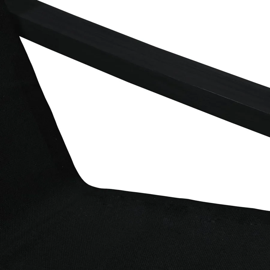 Chaise de relaxation Noir Tissu - 7