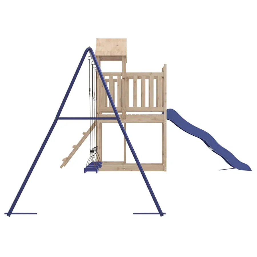 Aire de jeux d'extérieur bois de pin massif - 6
