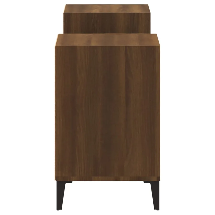 Meuble TV Chêne marron 160x35x55 cm Bois d'ingénierie - 7