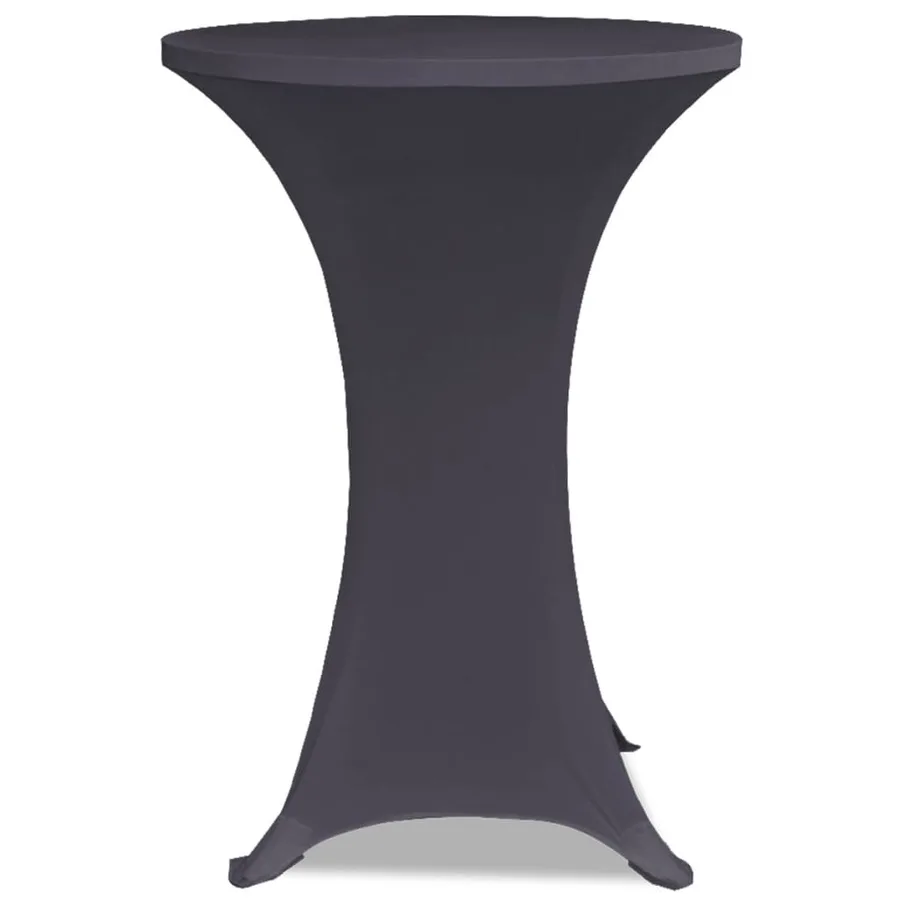Housse de table extensible 80 cm 2 pcs Anthracite - 3