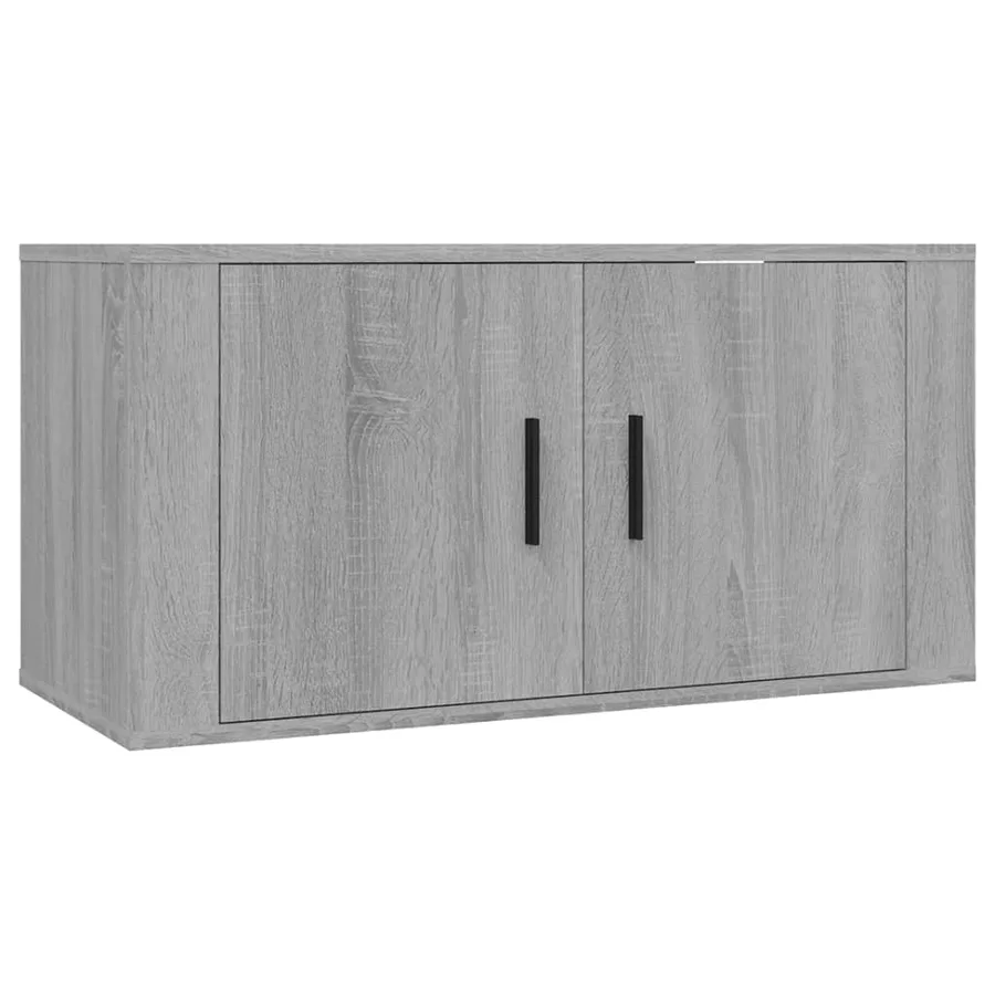 Meuble TV mural Sonoma gris 80x34,5x40 cm - 2