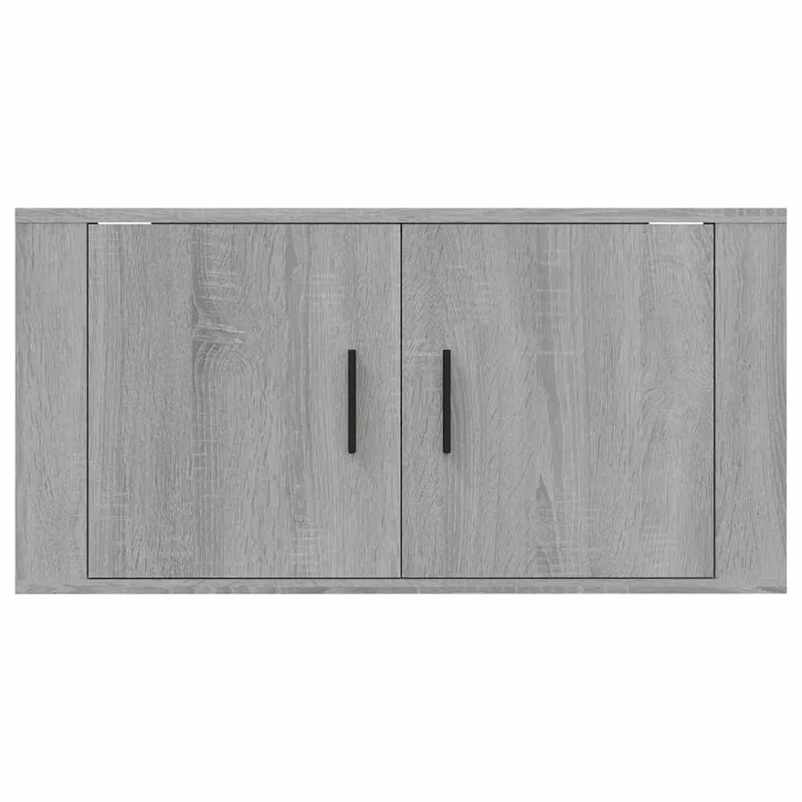 Meuble TV mural Sonoma gris 80x34,5x40 cm - 4