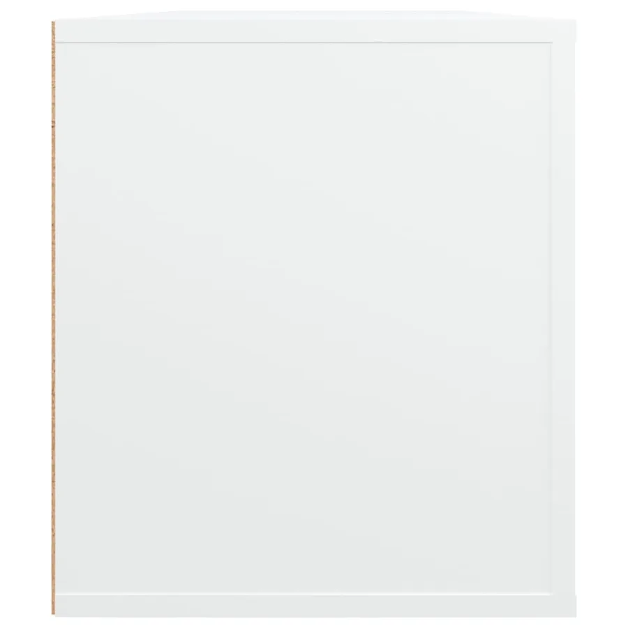 Meuble TV Blanc 100x35x40 cm Bois d'ingénierie - 7