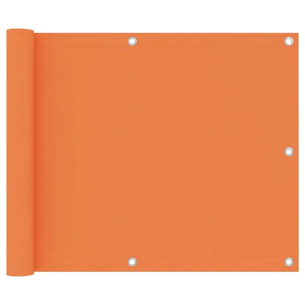 Écran de balcon Orange 75x600 cm Tissu Oxford