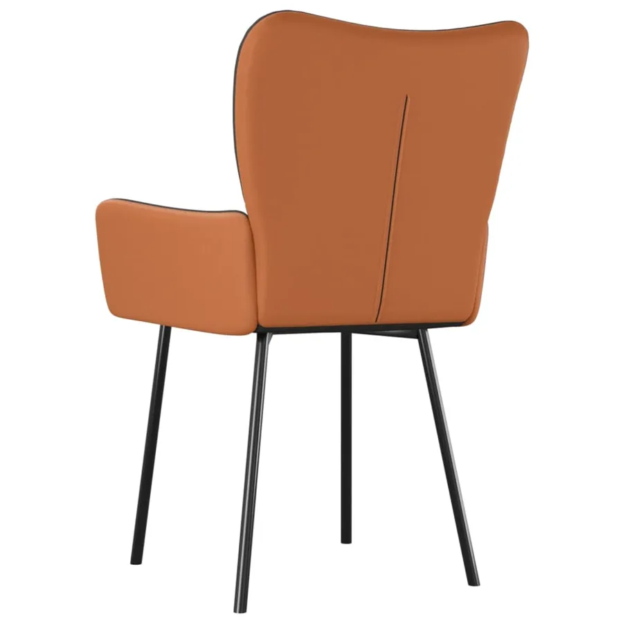 Chaises à manger lot de 2 noir tissu et similicuir - 6