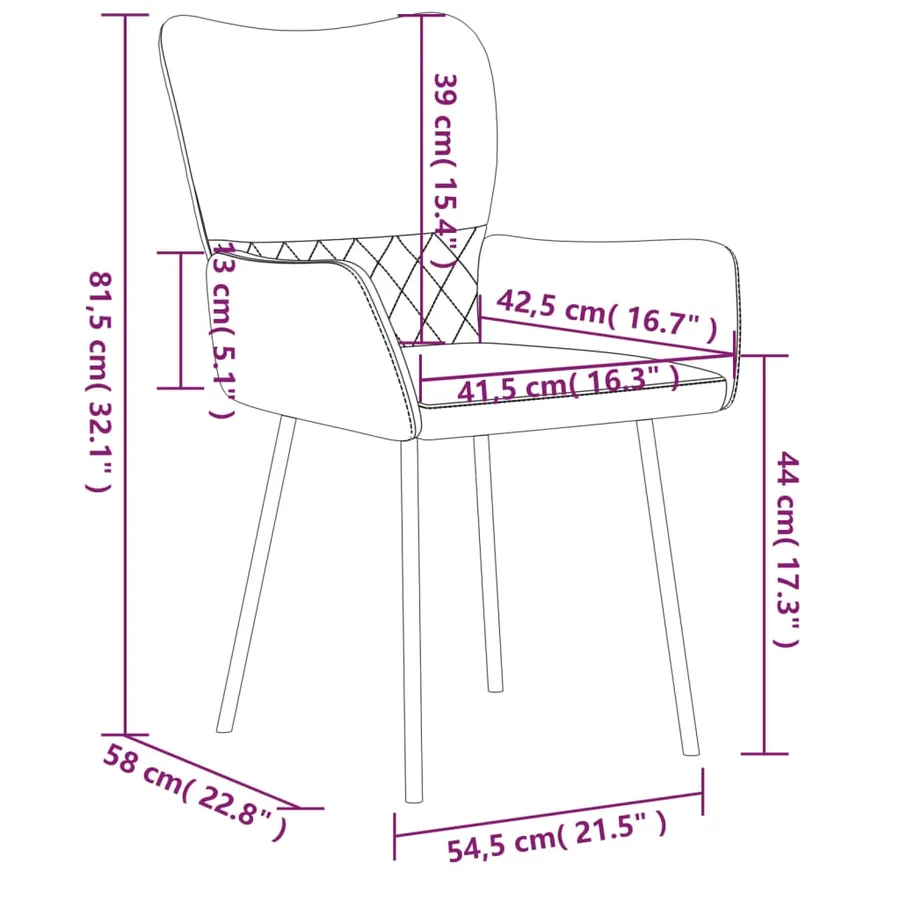 Chaises à manger lot de 2 noir tissu et similicuir - 9