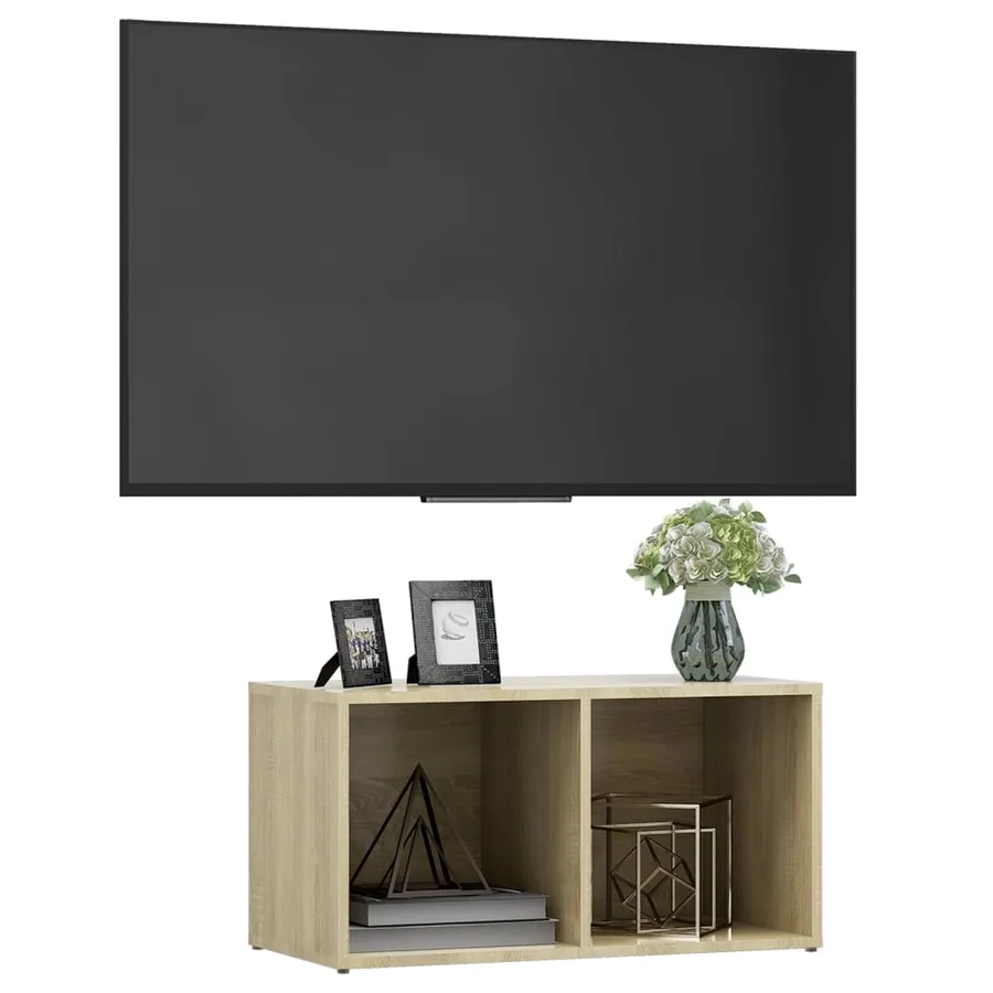 Meuble TV chêne sonoma 72x35x36,5 cm bois d’ingénierie - 7